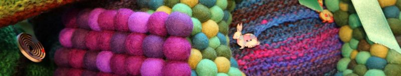 Bunte Kugeln aus Filz aus unserer Filzwerkstatt